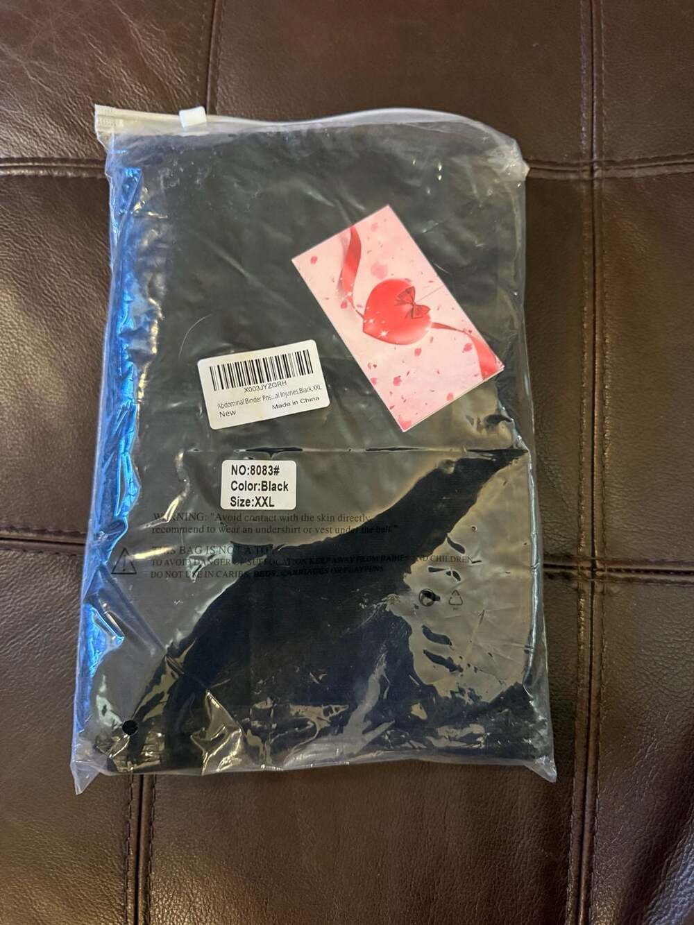 Abdominal Binder Postnatal Injuries Black XXL